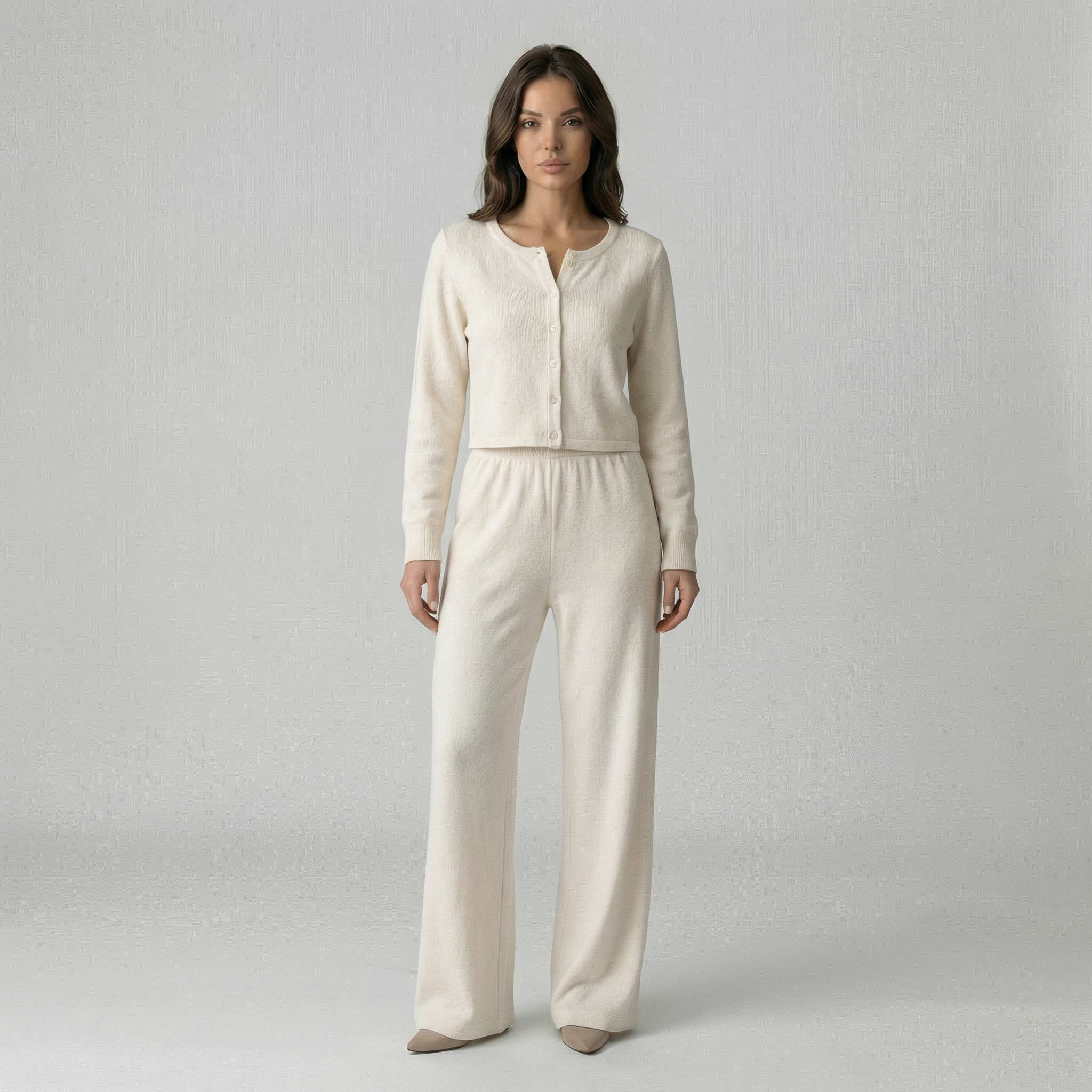 Atelier M Blanc Knit Set