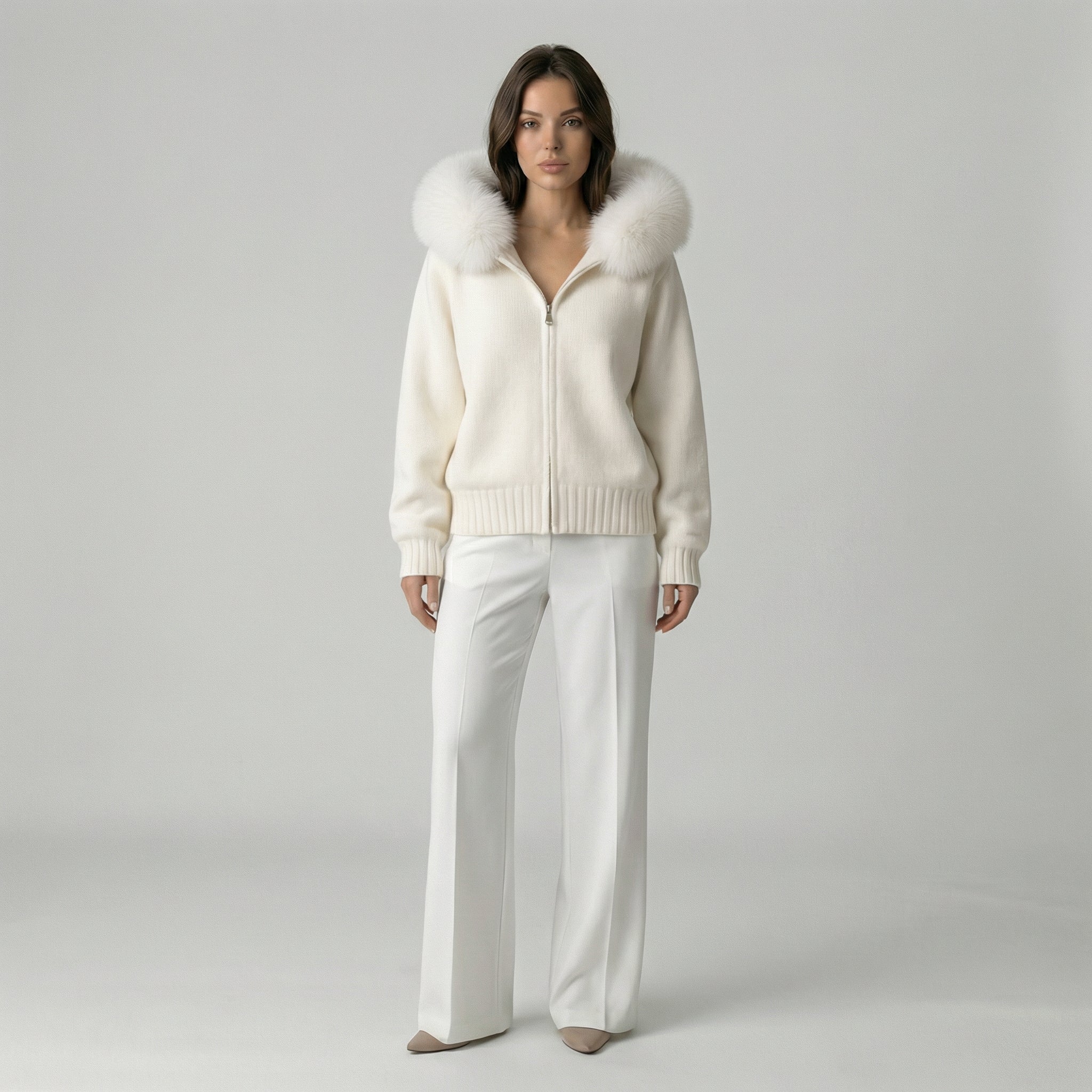 Atelier Luxury Fur Knit Jacket