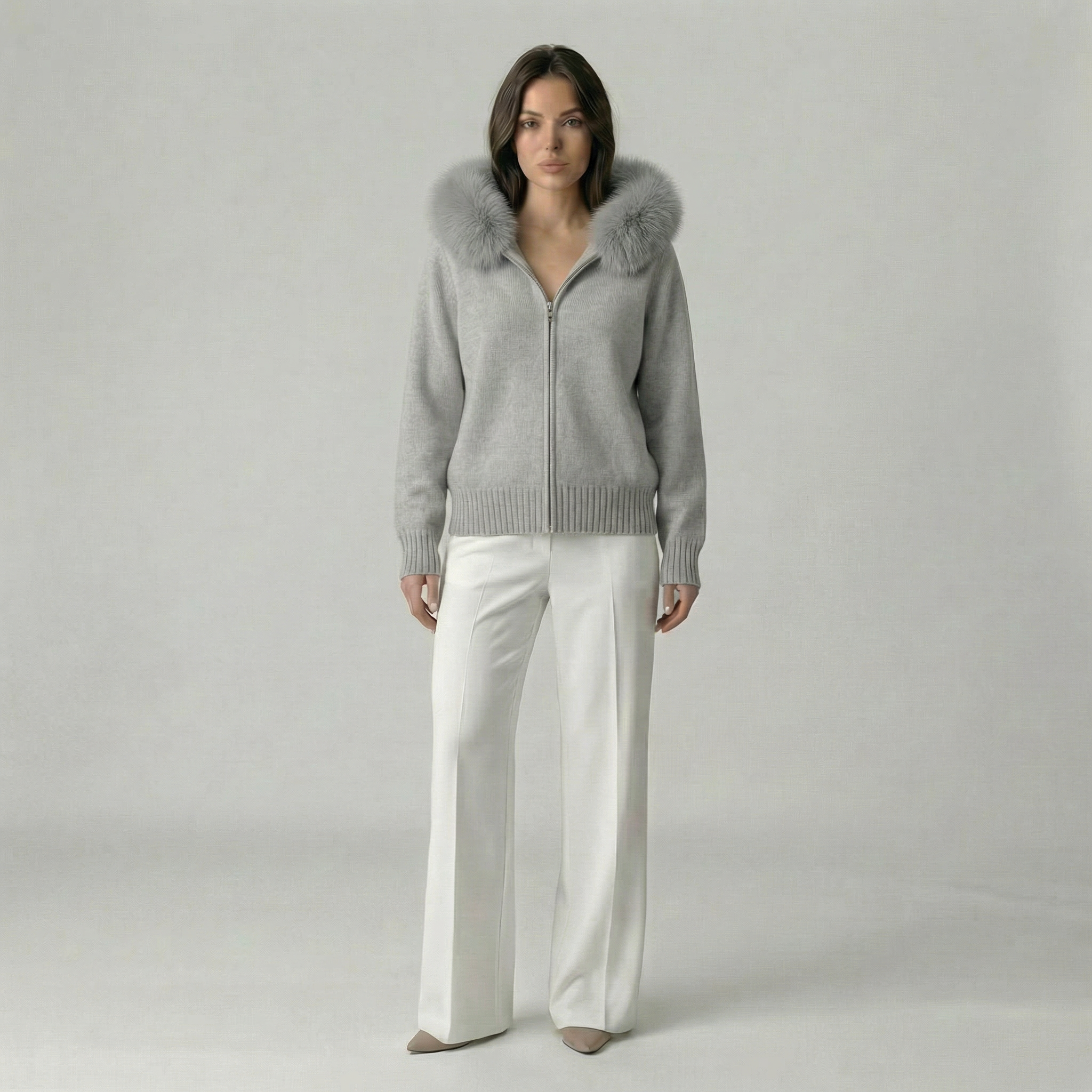 Atelier Luxury Fur Knit Jacket