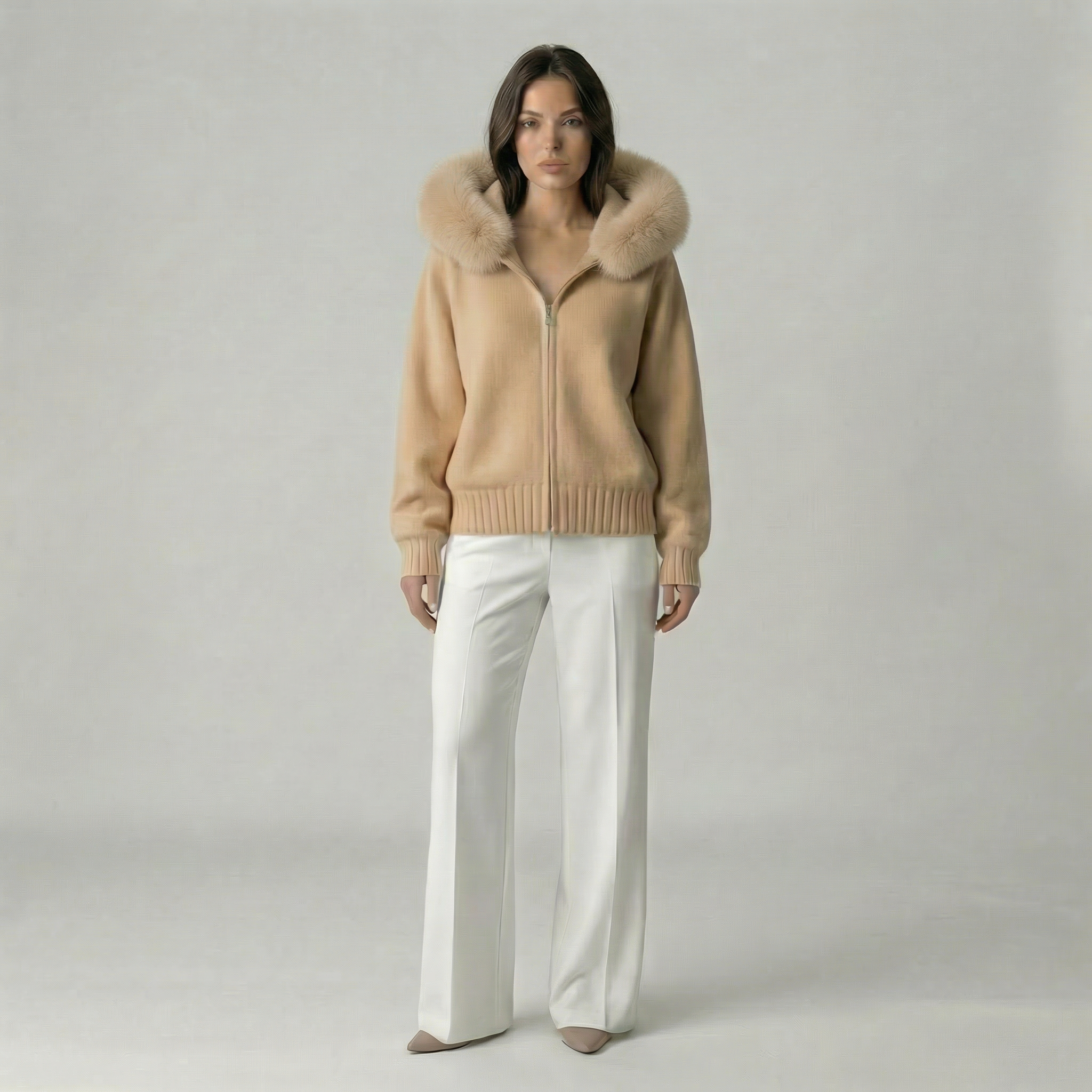 Atelier Luxury Fur Knit Jacket