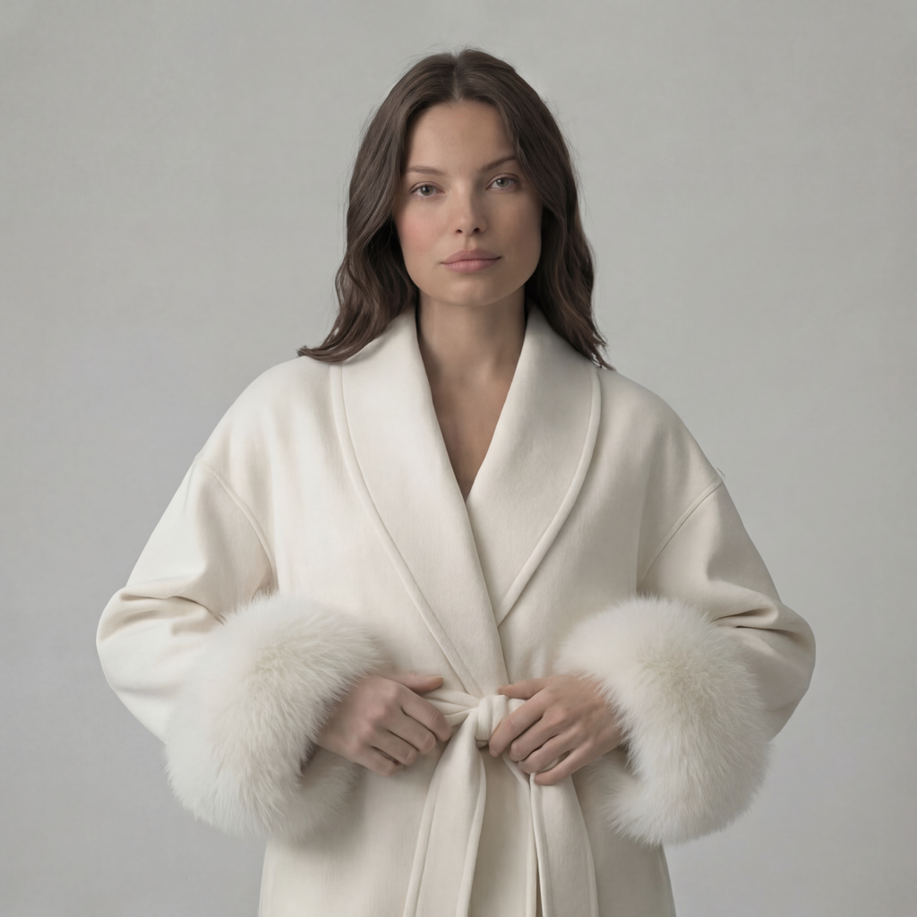 Atelier M White Fur-Cuff