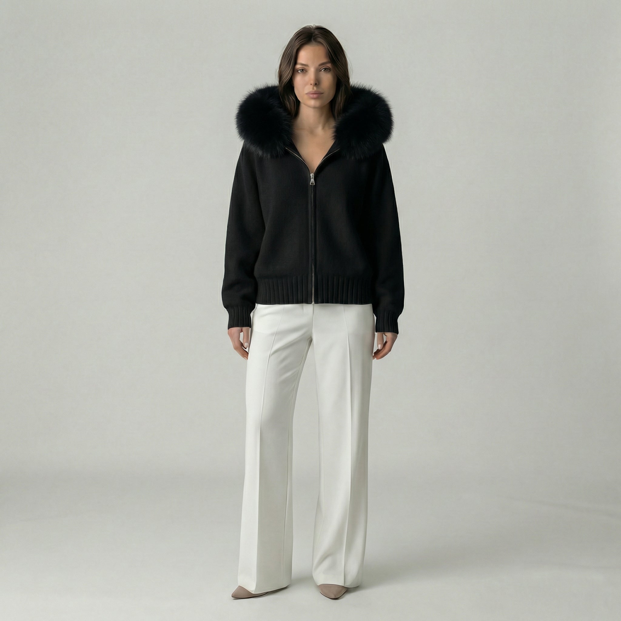 Atelier Luxury Fur Knit Jacket